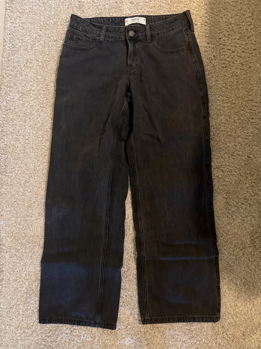 Hollister Black Wide Leg Jeans